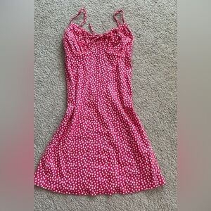 American Eagle Outfitters Pink and White Patterned Top